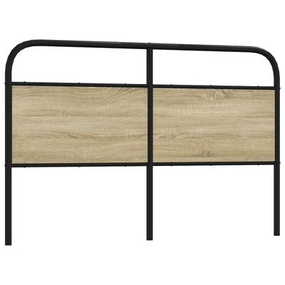 vidaXL Náhradné čelo postele, dub sonoma 160 cm, oceľ a kompozitné drevo