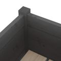 vidaXL Záhradné kvetináče 2 ks sivé 31x31x70 cm borovicový masív