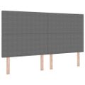 vidaXL LED box s pružinami Svetlo šedá a biela 180 x 200 cm
