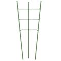 vidaXL Podpery pre záhradné rastliny s 3 krúžkami 5ks zelené 75cm oceľ