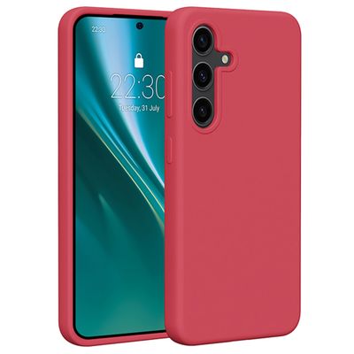 Puzdro Etteri Silicone pre Samsung Galaxy S24 malinová