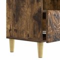 vidaXL TV skrinka 102 x 34,5 x 50 cm Dymový dub Kompozitné drevo