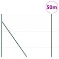 vidaXL Hexagonálny plotový základ 50 x 1,5 m PVC potiahnutá oceľ Sivá