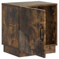 vidaXL Nočný stolík 2 ks Dymový dub 43 x 34,5 x 47 cm Kompozitné drevo