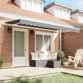 vidaXL Rám markízy Biela 4 x 2 m Kov