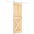 vidaXL Posuvné dvere Prírodná a biela 70 x 210 cm