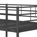 vidaXL Poschodová posteľ bez matraca Čierna 75x190 cm Oceľ