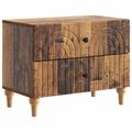 vidaXL Nočný stolík Staré drevo 62 x 34,5 x 48 cm Kompozitné drevo
