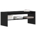 VidaXL TV skrinka Dub čierny 100x40x40 cm Drevo