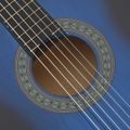 vidaXL Klasická gitara pre začiatočníkov modrá 4/4 39" lipové drevo