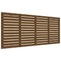 vidaXL Nástenné čelo postele medovohnedé 186x3x91,5cm masívna borovica