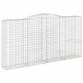 vidaXL Oblúkový gabionový kôš 10ks 400x50x200/220cm pozinkované železo