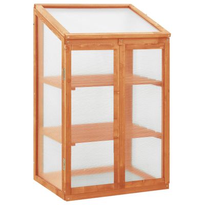 vidaXL Skleník 60x45x100 cm jedľové drevo