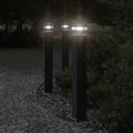 vidaXL Vonkajšia stojaca lampa čierna 80 cm hliník