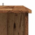 vidaXL barový stôl s policou Staré drevo 102x50x103,5 cm