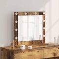 vidaXL Toaletné zrkadlo Staré drevo 60 x 55 x 18 cm Obdĺžnikový