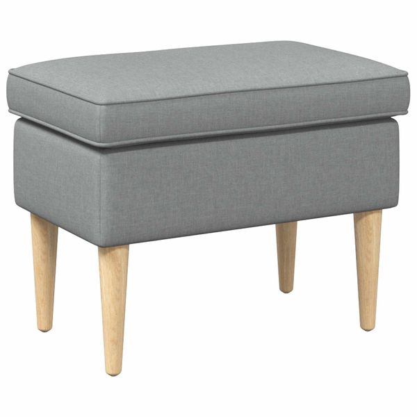 vidaXL Taburetka Svetlosivá 55 x 35 x 41 cm Polyester