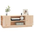 vidaXL TV skrinka 110x35x40,5 cm masívna borovica