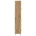 vidaXL Highboard Remeselný dub 69,5 x 34 x 90 cm Kompozitné drevo