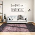 vidaXL Prateľný koberec 160x230 cm antracitový