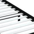 vidaXL Posteľný rám čierny 75x190 cm malé jednolôžko masívne drevo