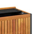 vidaXL Vonkajší box na vankúše 85x45x45/53 cm masívna akácia a oceľ