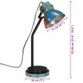 vidaXL Stolová lampa 25 W viacfarebná 18x18x60 cm E27