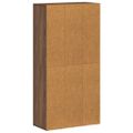 vidaXL Knižnica/komoda hnedý dub 66x30x130 cm spracované drevo