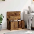 vidaXL Úložné boxy staré drevo 70x40x38 cm kompozitné drevo