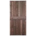 vidaXL Dvere 100x210 cm, borovicový masív, tmavohnedé