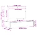 vidaXL Toaletný stolík Hnedá 100 x 40 x 70 cm Kompozitné drevo