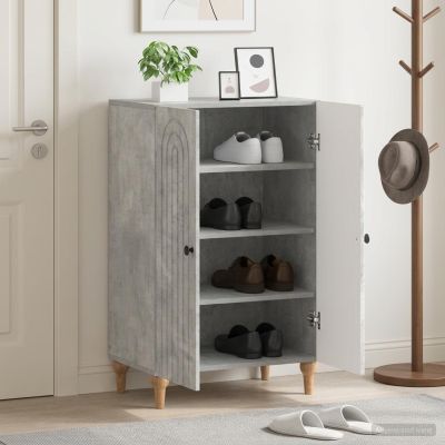 vidaXL Skriňa na topánky ALKMAAR 59,5 x 39,5 x 90 cm Kompozitné drevo