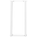 vidaXL Nohy ku konzolovému stolu v tvare U, 2 ks, biele, 28 x (72-73) cm, oceľové