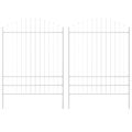 vidaXL Záhradný plot WOERDEN 2 ks 170 x 225 cm Biela