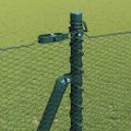 vidaXL Hexagonálne oplotenie s betónovým podstavcom 10 x 1,5 m Zelená