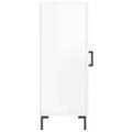 vidaXL Komoda lesklá biela 34,5x34x90 cm spracované drevo