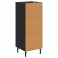 vidaXL Servírovacia skriňa Čierny dub 34 x 34.5 x 90 cm