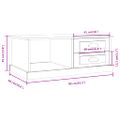vidaXL Konferenčný stolík hnedý dub 90x50x35 cm kompozitné drevo