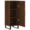 vidaXL Komoda hnedý dub 34,5x34x90 cm spracované drevo