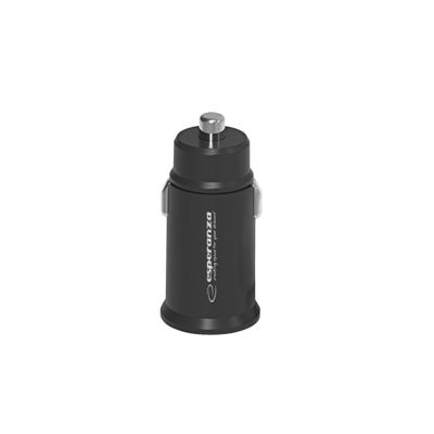 Autoadaptér nabíjací Esperanza EZC111K 20W USB-C PD 20W/USB-A QC 3.0 18W Autoadaptér nabíjací Esperanza EZC111K 20W USB-C PD 20W / USB-A QC 3.0 18W