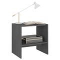vidaXL Nočné stolíky 2 ks sivé 40x30,5x40 cm borovicový masív