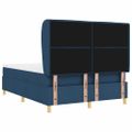 vidaXL Posteľ s pružinovým rámom s matracmi Modrá 200 x 140 cm látka