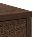 vidaXL Komoda so zásuvkami a dvierkami, hnedý dub 70,5x34x74,5 cm