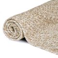 vidaXL Koberec do oblasti Prírodná a biela 200 x 200 cm Juta