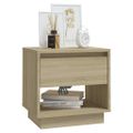 vidaXL Nočný stolík dub sonoma 45x34x44 cm drevotrieska
