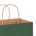 vidaXL Papierové tašky 250 ks s rúčkami, zelené, 54x15x49 cm