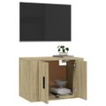 vidaXL Nástenná TV skrinka dub sonoma 57x34,5x40 cm