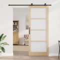 vidaXL Posuvné dvere ORKDAL 93 x 232 cm Prírodná a čierna