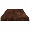 vidaXL Obdĺžnikový stôl 90 x 50 x 3,5 cm Obdĺžnikový Tmavohnedá