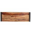 vidaXL Konzolový stolík 110x35x76 cm sheshamový masív